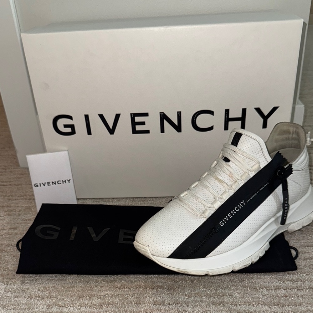 Givenchy White and Black Sneakers